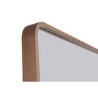 Craftmade MIR2403RRT-SB3C Satin Brass Monica 24''x 36'' Framed Rounded Rectangular Edge Lit Led Mirror, Defogger And Dimmer, 3000-5000k, In Satin Brass Image 3
