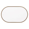 Craftmade MIR2405OVL-SB3C Satin Brass Rachel 24''x 40'' Framed Oval Edge Lit Led Mirror, Defogger And Dimmer, 3000-5000k, In Satin Brass Image 1