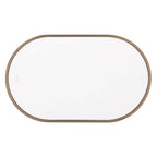 Craftmade MIR2405OVL-SB3C Satin Brass Rachel 24''x 40'' Framed Oval Edge Lit Led Mirror, Defogger And Dimmer, 3000-5000k, In Satin Brass Image 1