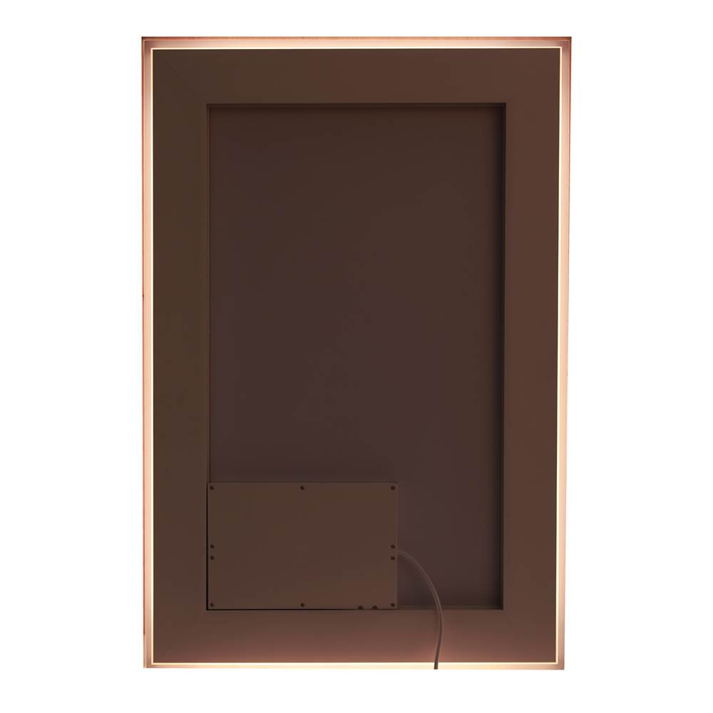 Craftmade MIR2409RT-W3C White Meredith 24'' X 36'' Rectangle Front/back Lit Led Mirror, Dimmer, 3000-5000k, In White Image 2