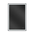 Craftmade MIR2410RT-FB3C Flat Black Slim Lite 24'' X 36'' Rectangle Front/back Lit Led Mirror, Dimmer, 3000-5000k, In Flat Black Image 1