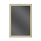 Craftmade Slimlite Slim Lite 24'' X 36'' Rectangle Front/back Lit Led Mirror, Dimmer, 3000-5000k, In Flat Black