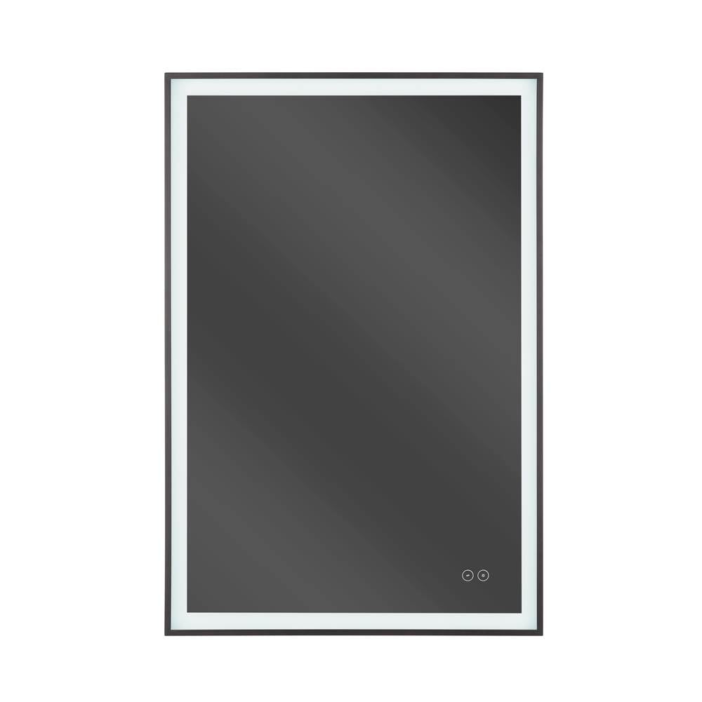 Craftmade MIR2410RT-FB3C Flat Black Slim Lite 24'' X 36'' Rectangle Front/back Lit Led Mirror, Dimmer, 3000-5000k, In Flat Black Image 8