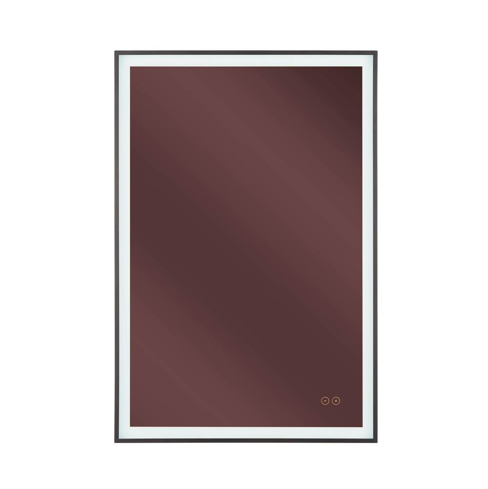 Craftmade MIR2410RT-FB3C Flat Black Slim Lite 24'' X 36'' Rectangle Front/back Lit Led Mirror, Dimmer, 3000-5000k, In Flat Black Image 7