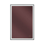 Craftmade MIR2410RT-FB3C Flat Black Slim Lite 24'' X 36'' Rectangle Front/back Lit Led Mirror, Dimmer, 3000-5000k, In Flat Black Image 7