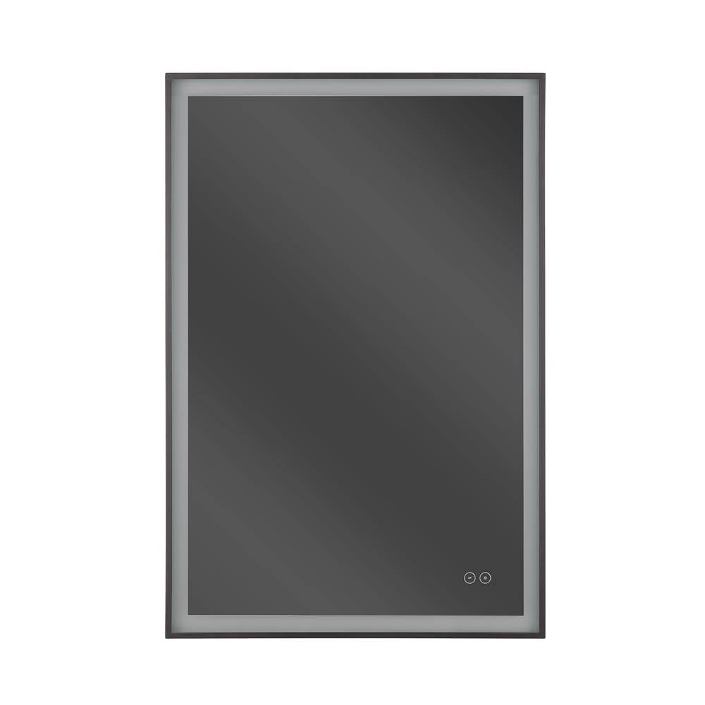 Craftmade MIR2410RT-FB3C Flat Black Slim Lite 24'' X 36'' Rectangle Front/back Lit Led Mirror, Dimmer, 3000-5000k, In Flat Black Image 6