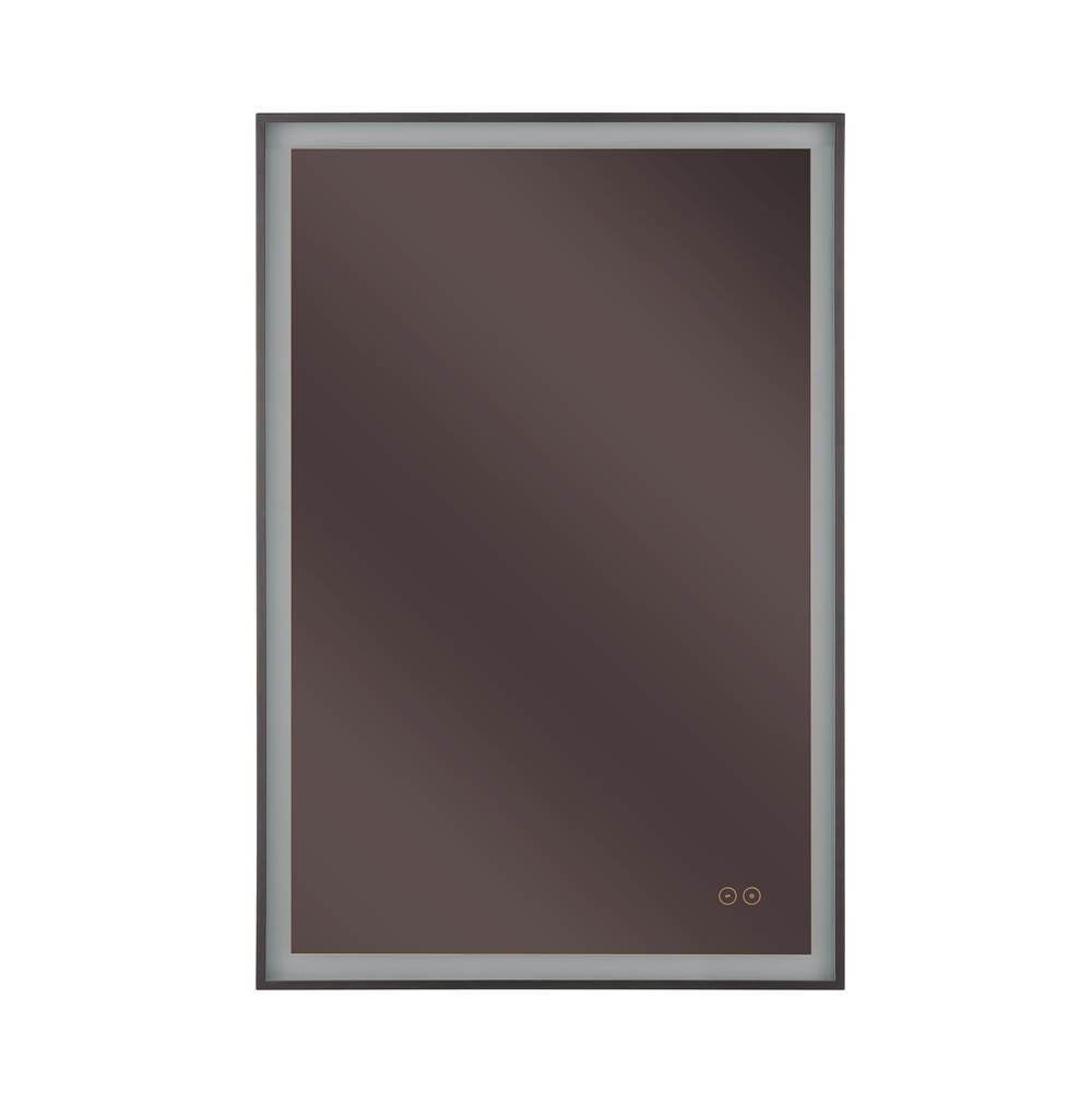 Craftmade MIR2410RT-FB3C Flat Black Slim Lite 24'' X 36'' Rectangle Front/back Lit Led Mirror, Dimmer, 3000-5000k, In Flat Black Image 5