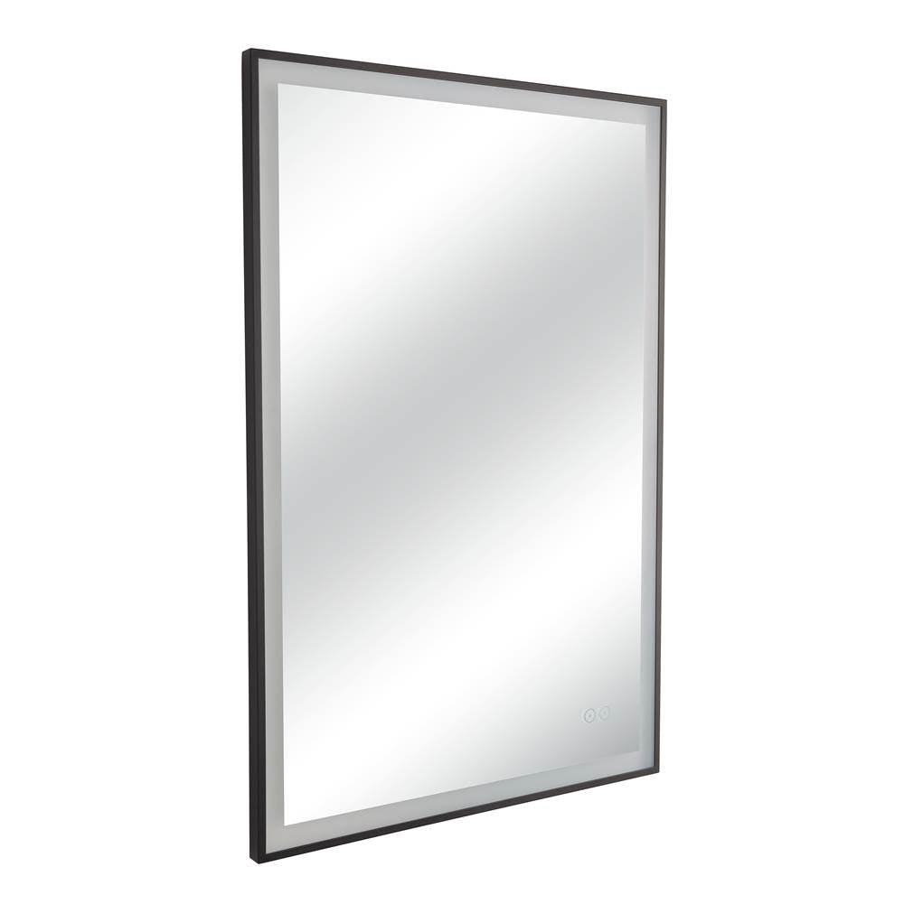 Craftmade MIR2410RT-FB3C Flat Black Slim Lite 24'' X 36'' Rectangle Front/back Lit Led Mirror, Dimmer, 3000-5000k, In Flat Black Image 4