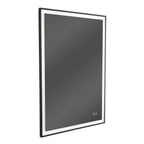 Craftmade MIR2410RT-FB3C Flat Black Slim Lite 24'' X 36'' Rectangle Front/back Lit Led Mirror, Dimmer, 3000-5000k, In Flat Black Image 3