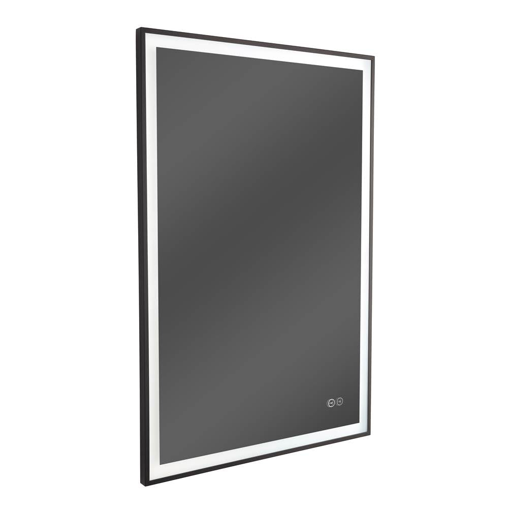Craftmade MIR2410RT-FB3C Flat Black Slim Lite 24'' X 36'' Rectangle Front/back Lit Led Mirror, Dimmer, 3000-5000k, In Flat Black Image 3