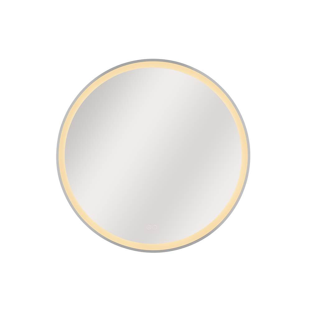 Craftmade MIR3201CL-BNK3C Brushed Polished Nickel Ross 32'' Framed Round Front Lit Led Mirror, Defogger And Dimmer, 3000-5000k, In Brushed Polished Nickel Image 8