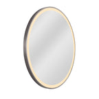 Craftmade MIR3201CL-BNK3C Brushed Polished Nickel Ross 32'' Framed Round Front Lit Led Mirror, Defogger And Dimmer, 3000-5000k, In Brushed Polished Nickel Image 6