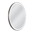 Craftmade MIR3201CL-BNK3C Brushed Polished Nickel Ross 32'' Framed Round Front Lit Led Mirror, Defogger And Dimmer, 3000-5000k, In Brushed Polished Nickel Image 5