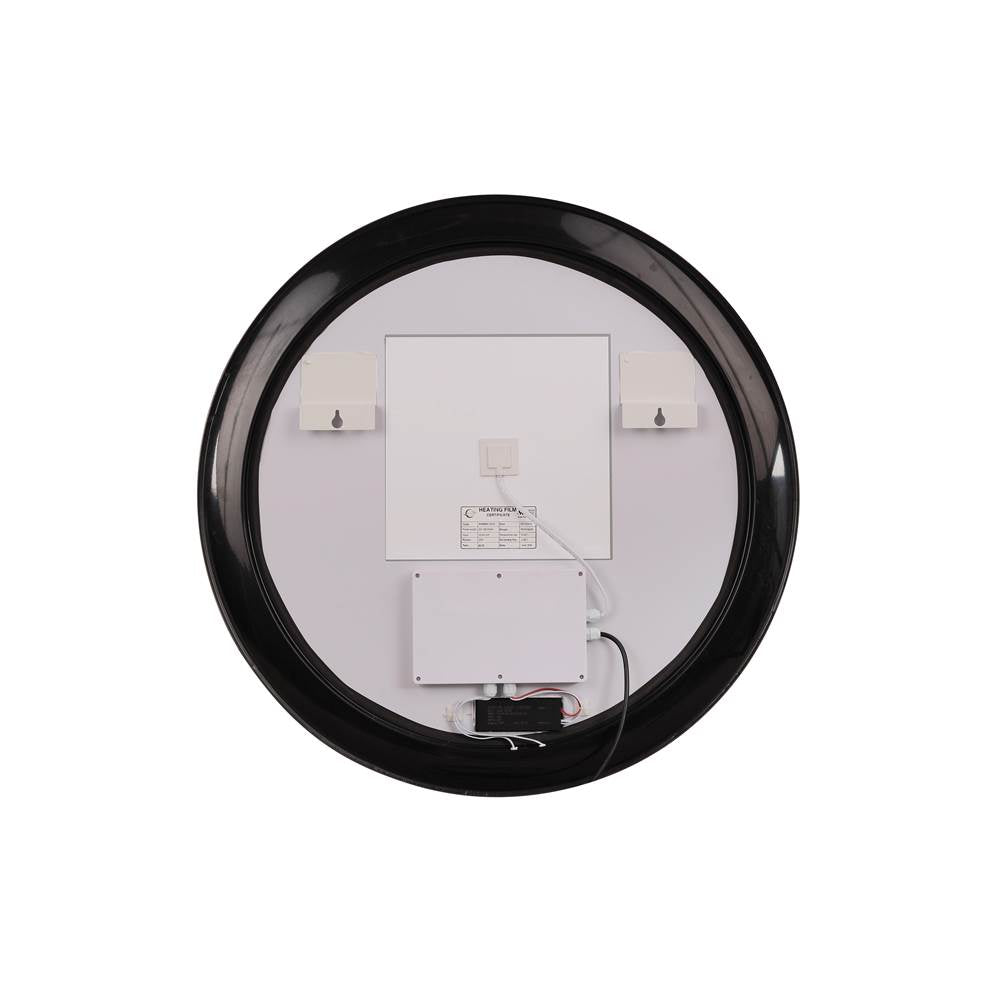 Craftmade MIR3201CL-BNK3C Brushed Polished Nickel Ross 32'' Framed Round Front Lit Led Mirror, Defogger And Dimmer, 3000-5000k, In Brushed Polished Nickel Image 4