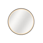 Craftmade Rose Ross 32'' Framed Round Front Lit Led Mirror, Defogger And Dimmer, 3000-5000k, In Brushed Polished Nickel