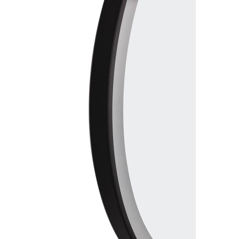Craftmade MIR3201CL-FB3C Flat Black Ross 32'' Framed Round Front Lit Led Mirror, Defogger And Dimmer, 3000-5000k, In Flat Black Image 3