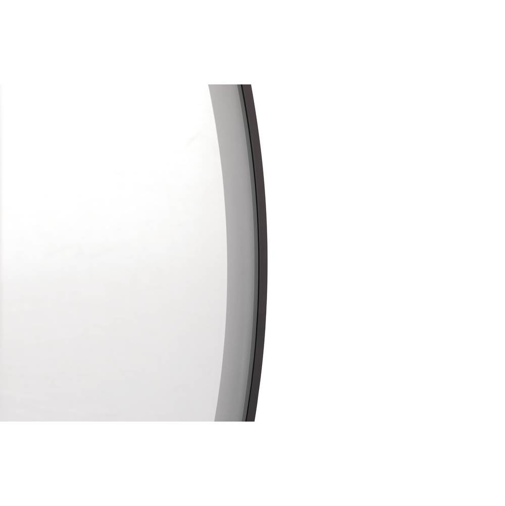 Craftmade MIR3201CL-FB3C Flat Black Ross 32'' Framed Round Front Lit Led Mirror, Defogger And Dimmer, 3000-5000k, In Flat Black Image 2