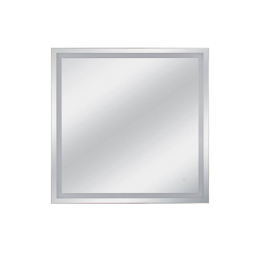 Craftmade MIR3610SQ-W3C White Dwight 36'' X 36'' Sqaure Front/back Lit Led Mirror, Dimmer, 3000-5000k, In White Image 1