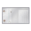 Craftmade  60'' X 36'' Rectangle Black Framed Front Lit Led Mirror, Defogger And Dimmer, 3000-5000k