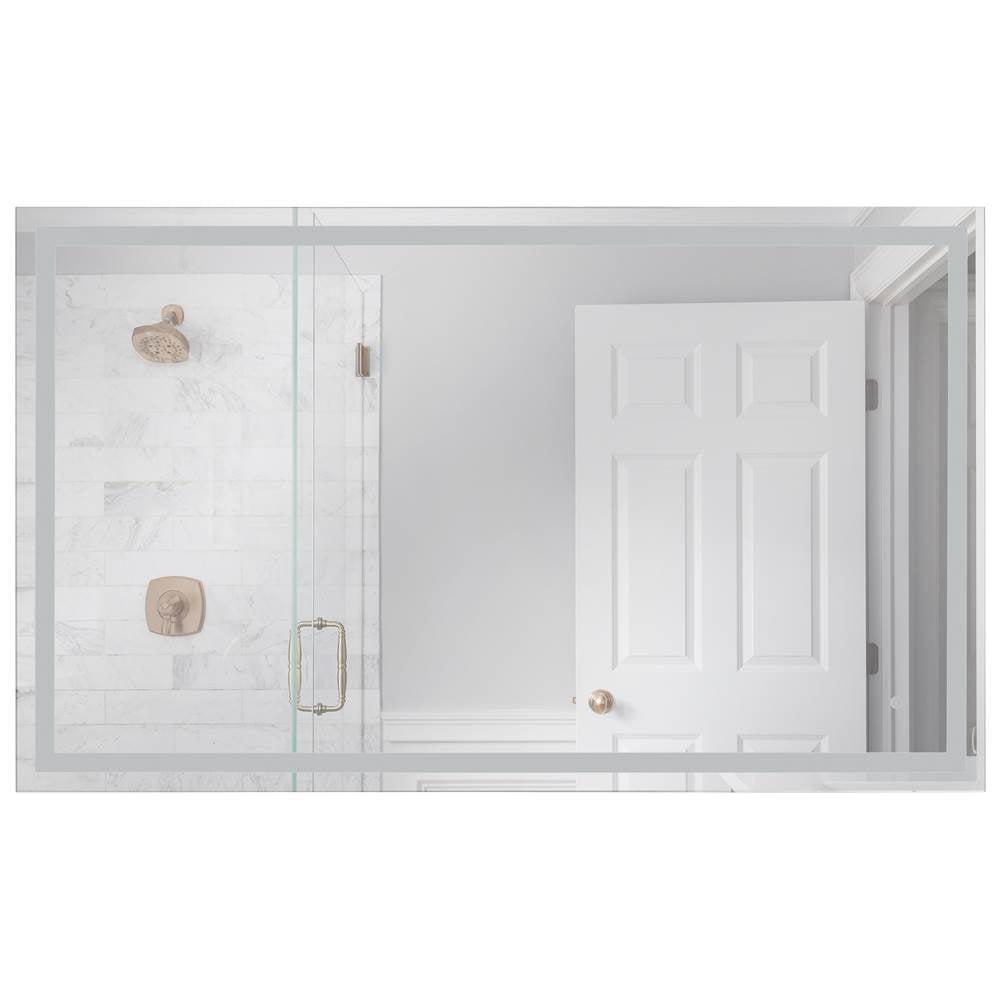 Craftmade Pam 60'' X 36'' Rectangle Front/back Lit Led Mirror, Dimmer, 3000-5000k, In White