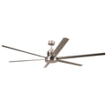Craftmade MND72BNK6 Brushed Polished Nickel Mondo 72'' 6-blade Ceiling Fan In Brushed Polished Nickel W/ Brushed Polished Nickel Blades; Light Kit Optional (not Included) Image 1