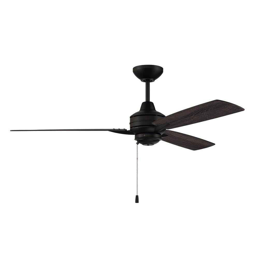 Craftmade Moto 52'' 3-blade Ceiling Fan In Brushed Polished Nickel W/ Brushed Nickel/driftwood Blades; Light Kit Optional (not Included)