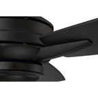 Craftmade MOT52FB3 Flat Black Moto 52'' 3-blade Indoor/outdoor (damp) Ceiling Fan In Flat Black W/ Flat Black/greywood Blades; Light Kit Optional (not Included) Image 6