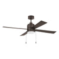Craftmade OMCY52CBZ4-PC Classic Bronze Outdoor Mccoy 52'' 4-blade Indoor/outdoor (wet) Ceiling Fan W/ Pull Chain In Classic Bronze W/ Classic Bronze Blades; Light Kit Included (optional) Image 1