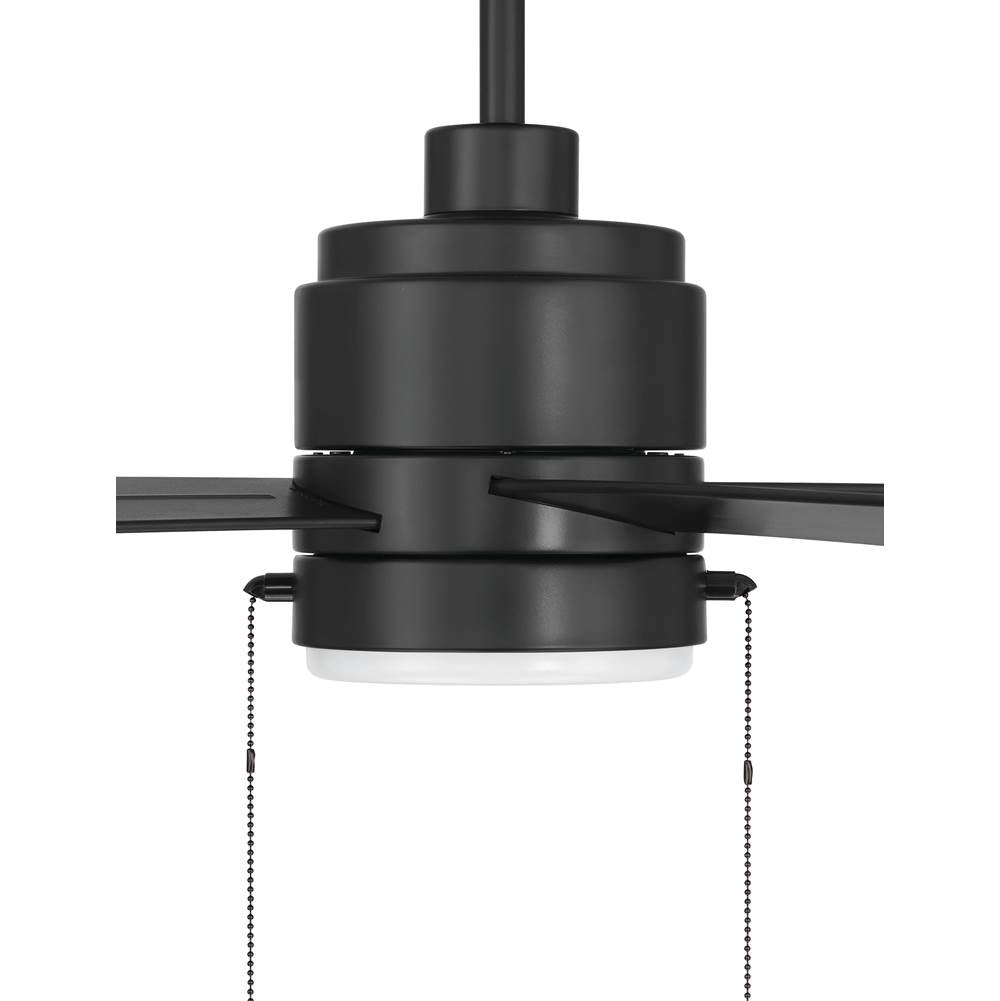 Craftmade OMCY52FB4-PC Flat Black Outdoor Mccoy 52'' 4-blade Indoor/outdoor (wet) Ceiling Fan W/ Pull Chain In Flat Black W/ Flat Black Blades; Light Kit Included (optional) Image 9