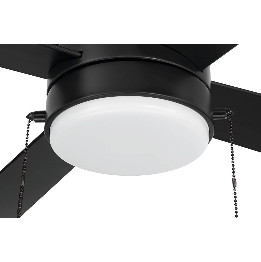 Craftmade OMCY52FB4-PC Flat Black Outdoor Mccoy 52'' 4-blade Indoor/outdoor (wet) Ceiling Fan W/ Pull Chain In Flat Black W/ Flat Black Blades; Light Kit Included (optional) Image 6