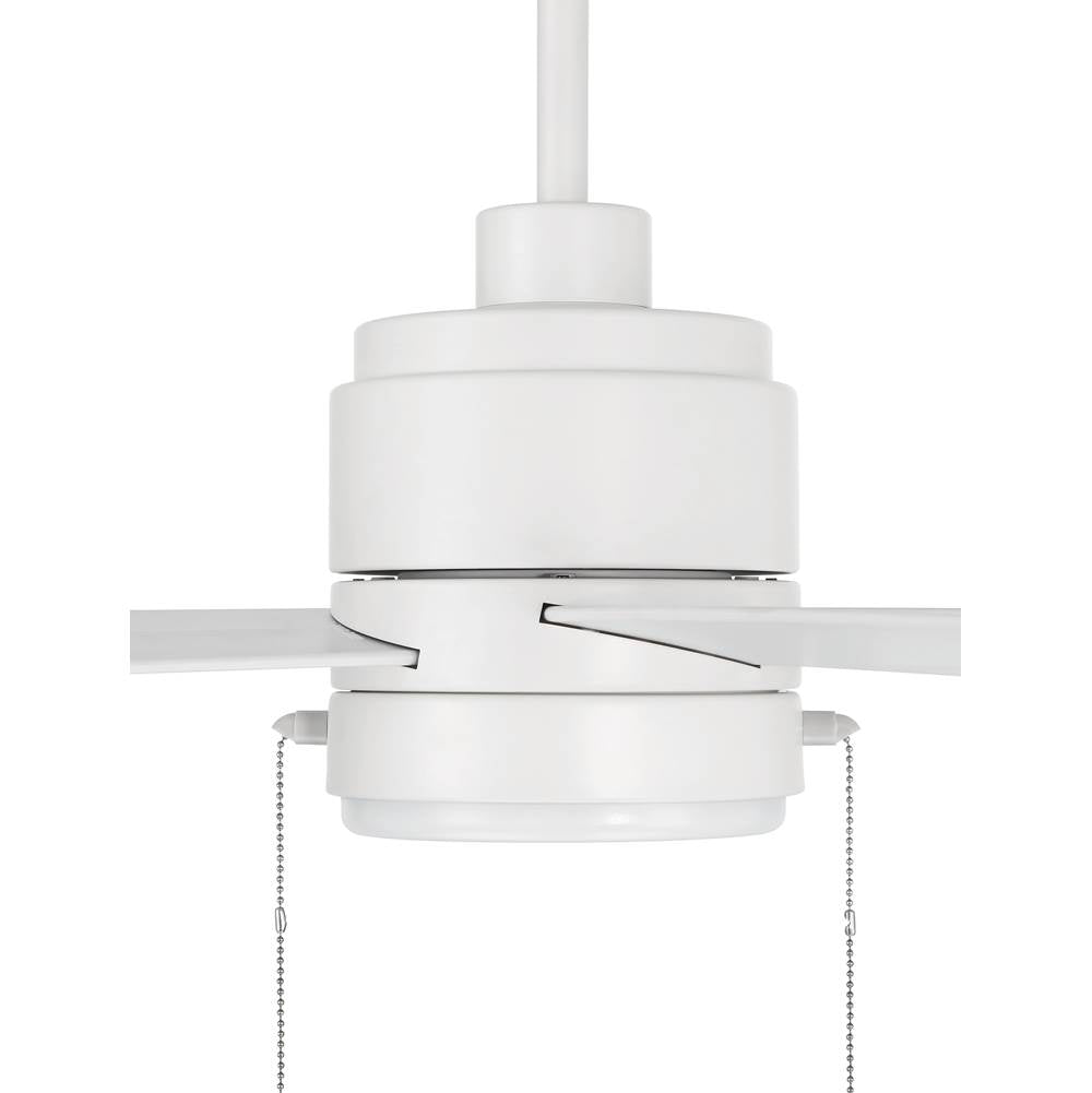 Craftmade OMCY52W4-PC White Outdoor Mccoy 52'' 4-blade Indoor/outdoor (wet) Ceiling Fan W/ Pull Chain In White W/ White Blades; Light Kit Included (optional) Image 9