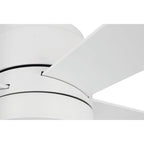 Craftmade OMCY52W4-PC White Outdoor Mccoy 52'' 4-blade Indoor/outdoor (wet) Ceiling Fan W/ Pull Chain In White W/ White Blades; Light Kit Included (optional) Image 8