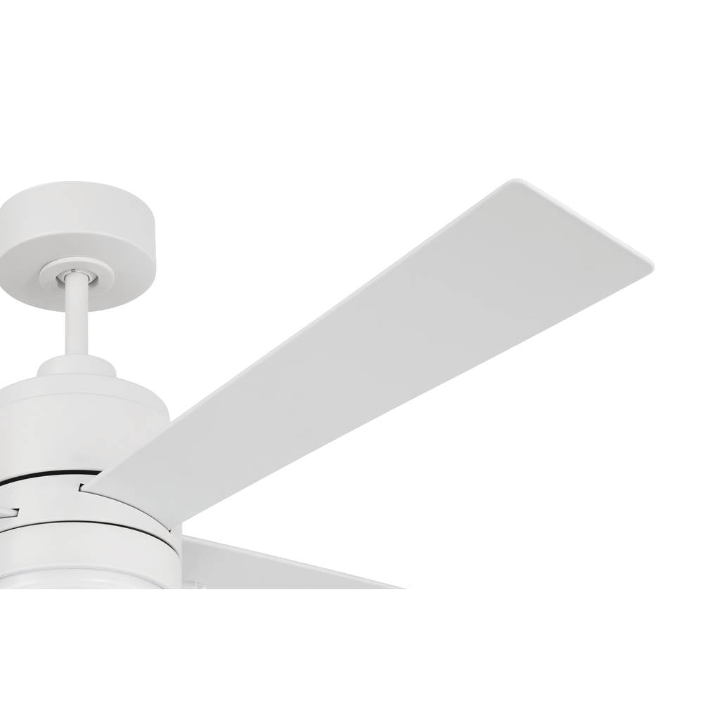 Craftmade OMCY52W4-PC White Outdoor Mccoy 52'' 4-blade Indoor/outdoor (wet) Ceiling Fan W/ Pull Chain In White W/ White Blades; Light Kit Included (optional) Image 2