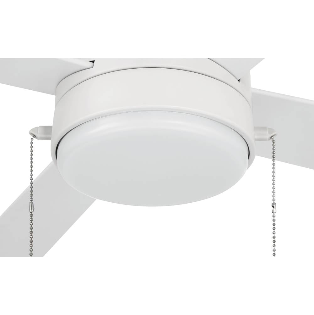 Craftmade OMCY52W4-PC White Outdoor Mccoy 52'' 4-blade Indoor/outdoor (wet) Ceiling Fan W/ Pull Chain In White W/ White Blades; Light Kit Included (optional) Image 6