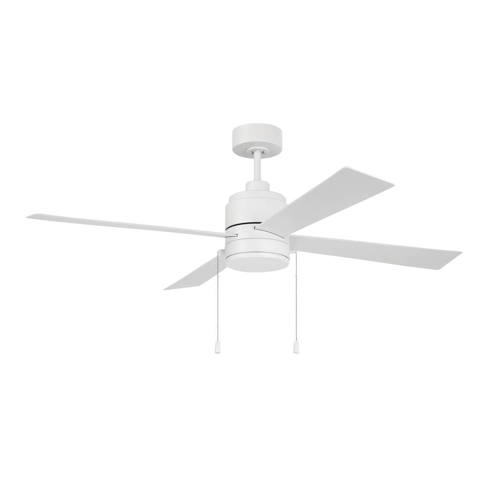 Craftmade OMCY52W4-PC White Outdoor Mccoy 52'' 4-blade Indoor/outdoor (wet) Ceiling Fan W/ Pull Chain In White W/ White Blades; Light Kit Included (optional) Image 5