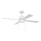 Craftmade OMCY52W4-PC White Outdoor Mccoy 52'' 4-blade Indoor/outdoor (wet) Ceiling Fan W/ Pull Chain In White W/ White Blades; Light Kit Included (optional) Image 5