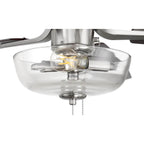 Craftmade P101BNK5-52DWGWN Brushed Polished Nickel Pro Plus 101 52'' 5-blade Ceiling Fan In Brushed Polished Nickel W/ Driftwood/grey Walnut Blades; Light Kit Included (optional) Image 5