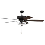 Craftmade P101ESP5-52ESPWLN Espresso Pro Plus 101 52'' 5-blade Ceiling Fan In Espresso W/ Espresso/walnut Blades; Light Kit Included (optional) Image 8
