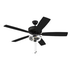 Craftmade P101ESP5-52ESPWLN Espresso Pro Plus 101 52'' 5-blade Ceiling Fan In Espresso W/ Espresso/walnut Blades; Light Kit Included (optional) Image 4