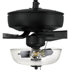Craftmade P101FB5-52FBGW Flat Black Pro Plus 101 52'' 5-blade Ceiling Fan In Flat Black W/ Flat Black/grey Wood Blades; Light Kit Included (optional) Image 7