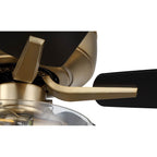 Craftmade P101SB5-52BWNFB Satin Brass Pro Plus 101 52'' 5-blade Ceiling Fan In Satin Brass W/ Black Walnut/flat Black Blades; Light Kit Included (optional) Image 3
