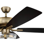 Craftmade P101SB5-52BWNFB Satin Brass Pro Plus 101 52'' 5-blade Ceiling Fan In Satin Brass W/ Black Walnut/flat Black Blades; Light Kit Included (optional) Image 2