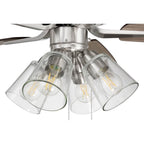 Craftmade P104BNK5-52DWGWN Brushed Polished Nickel Pro Plus 104 52'' 5-blade Ceiling Fan In Brushed Polished Nickel W/ Driftwood/grey Walnut Blades; Integrated Light Kit Image 2