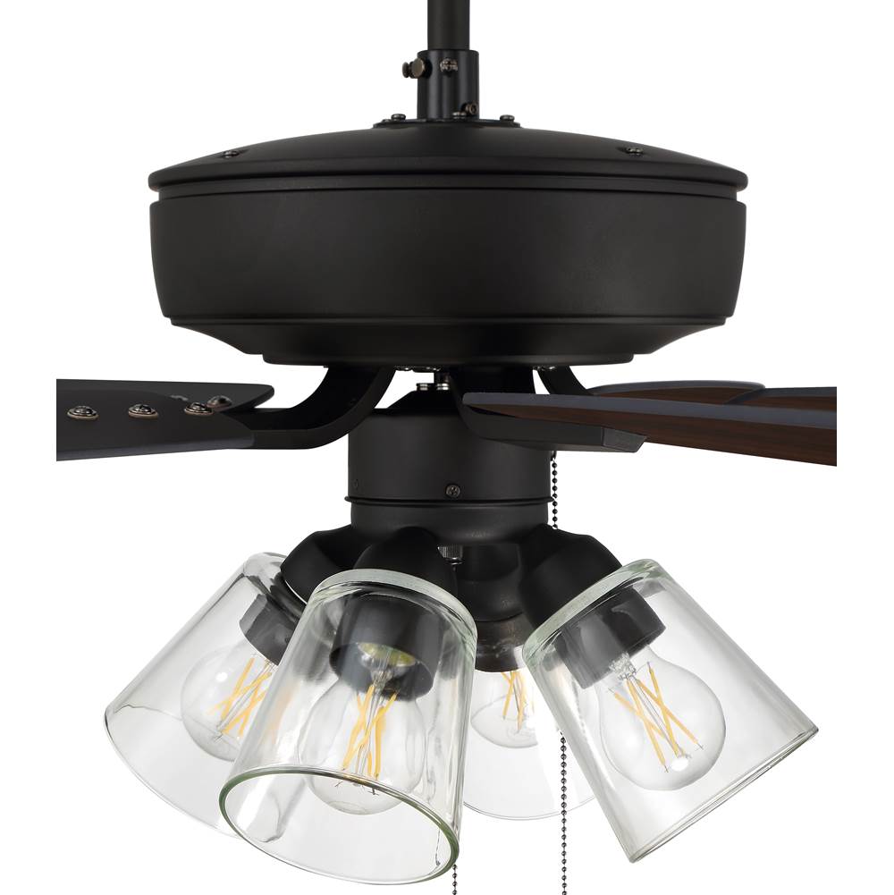 Craftmade P104ESP5-52ESPWLN Espresso Pro Plus 104 52'' 5-blade Ceiling Fan In Espresso W/ Espresso/walnut Blades; Integrated Light Kit Image 6