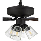 Craftmade P104ESP5-52ESPWLN Espresso Pro Plus 104 52'' 5-blade Ceiling Fan In Espresso W/ Espresso/walnut Blades; Integrated Light Kit Image 6