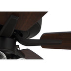 Craftmade P104ESP5-52ESPWLN Espresso Pro Plus 104 52'' 5-blade Ceiling Fan In Espresso W/ Espresso/walnut Blades; Integrated Light Kit Image 5