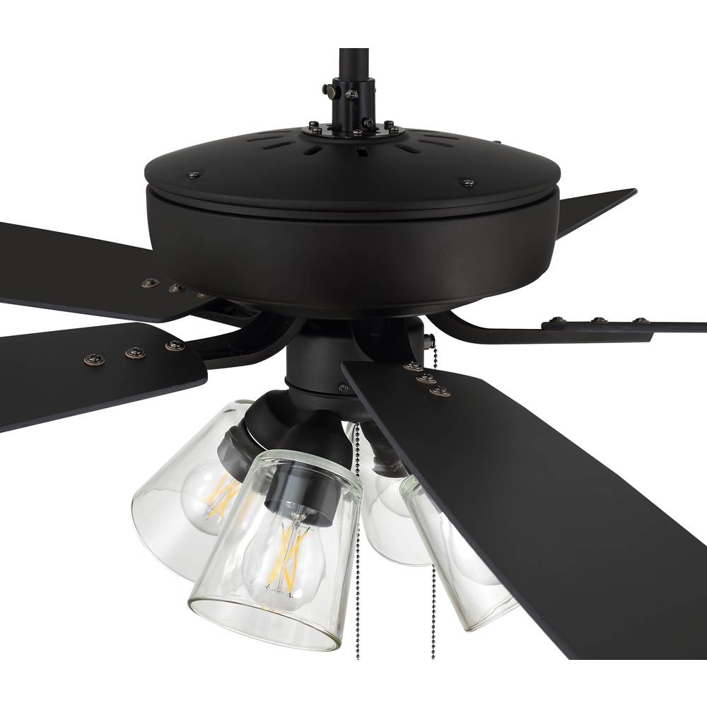 Craftmade P104ESP5-52ESPWLN Espresso Pro Plus 104 52'' 5-blade Ceiling Fan In Espresso W/ Espresso/walnut Blades; Integrated Light Kit Image 3