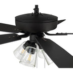 Craftmade P104ESP5-52ESPWLN Espresso Pro Plus 104 52'' 5-blade Ceiling Fan In Espresso W/ Espresso/walnut Blades; Integrated Light Kit Image 3
