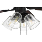 Craftmade P104ESP5-52ESPWLN Espresso Pro Plus 104 52'' 5-blade Ceiling Fan In Espresso W/ Espresso/walnut Blades; Integrated Light Kit Image 2