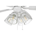 Craftmade P104W5-52WWOK White Pro Plus 104 52'' 5-blade Ceiling Fan In White W/ White/washed Oak Blades; Integrated Light Kit Image 3